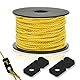 Maurerschnur Set bestehend aus Maurerschnur (Richtschnur 50m x 1,7mm) Maurerschnurspanner (Schnurspanner) mobile Schnurwasserwage und Erdnägel (Hering)