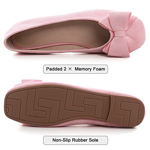 Image of Dear Time Women's Flats Shoes Bowknot Dressy Ballets Loafers Wedding Business Casual Walking Shoes