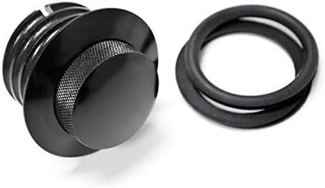 Krator Flush Black Pop Up Gas Cap Vented Fuel Tank Gas Compatible with Sportster 1200 Roadster XL1200R 2005-2009