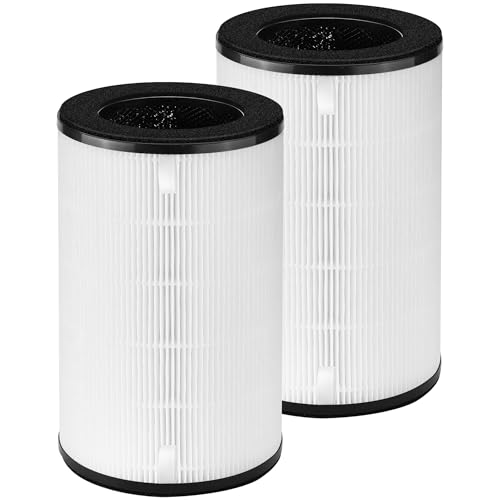 Image of APPLIANCEMATES AP-PET35 AP-T30 Replacement Filter for Homedics Total Clean PetPlus 5-in-1 True HEPA Air Purifier, Replaces AP-T30FL AP-T30WT AP-PET35FL AP-PET35-WT, 2 Pack