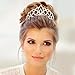 Makone Crystal Tiara Crown Headband for Wedding Prom Bridal Birthday (Style 2)