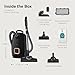 Miele New Guard L1 Cat & Dog Bagged Canister Vacuum for Pet Owners with Odor-Reducing Active AirClean Filter, TurboTeQ Floorhead, and AllTeQ Universal Floorhead, in Obsidian Black/Rose Gold