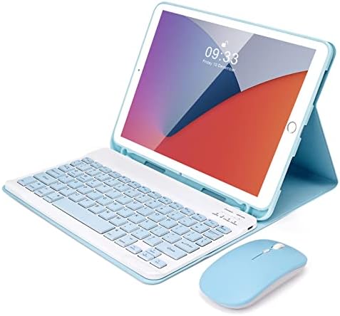 SOPPY iPad Keyboard Case with Touchpad, Bluetooth Keyboard for iPad Air 5th 2022, iPad Air 4th 2020, iPad Pro 11 inch 2021/2020/iPad Pro 2018, Detachable Keyboard Case, Built-in Pencil Slot - Blue