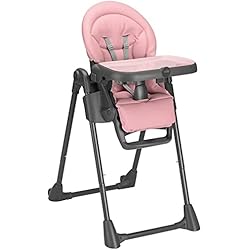 Trona Bebé Cam CAM Il Mondo del Bambino - art.S2250/C257 - Trona Pappananna Icon - Made in Italy - ideal de 0 a 36 meses - CUERO ECOLÓGICO ROSA