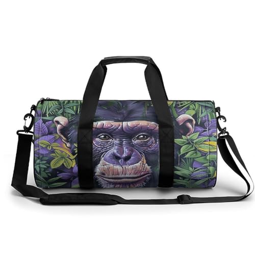 Sac fourre-tout en toile grande capacité 45cm sac de voyage mixte pour sport et yoga blanc