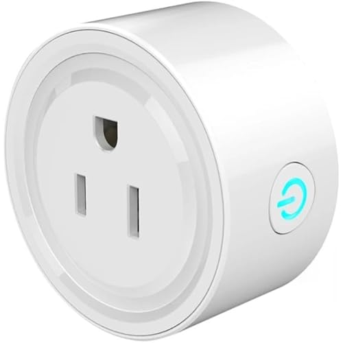 WiFi Smart Plug, Compatible with Google Assistant and Alexa, App Control, White, Compact Design