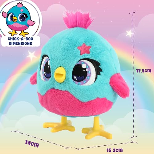 Funtasy Family Chick a Boo - Electronic Kids Chicken Toy - Cute Interactive Plush Pet & Adorable Hen - 50+ Sounds & Reactions - Feed Her, Watch Her Sing, Dance & Lay Eggs - Girls & Boys Gifts Age 3 +
