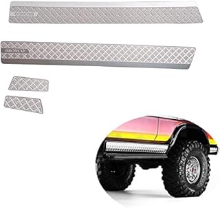RCLions Stainless Steel Side Body Protector Plate Set for TRX4 Bronco 1/10 RC Car Upgrades Parts