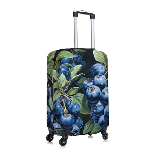 Classic Blueberry Travel Luggage Cover for Suitcase Anti-Scratch Fashion Suitcase Protector Washable Elastic Baggage Covers Fits 22-24 Inch Luggage for Travel Beach Holiday2
