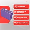 Staples Hanging File Folders, Letter Size, Purple, 1/5Cut Tabs, TearResistant, Includes Tabs & Inserts 25/Pack