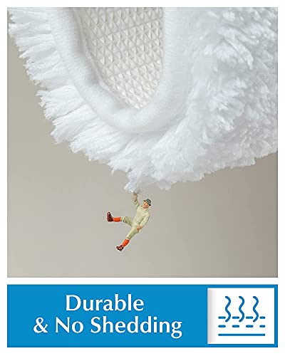 Bath Mats For Bathroom-Anti Slip Absorbent Bathroom Mats Extra Soft Microfiber Bath Mats -Washable Fluffy Plush Shaggy White Bathroom Rugs And Mats For Shower, Tub, Sink,16''X24'',White #TOP5