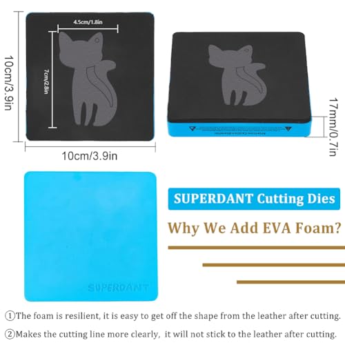 SUPERDANT Cat Leather Keychain Cutting Dies Animal Key Organizer Ring Key Case Holder Pendant Wooden Die Cuts Leather Dies for DIY Art Crafts Die Cutter Keychain Dies for Women Girls - Image 2