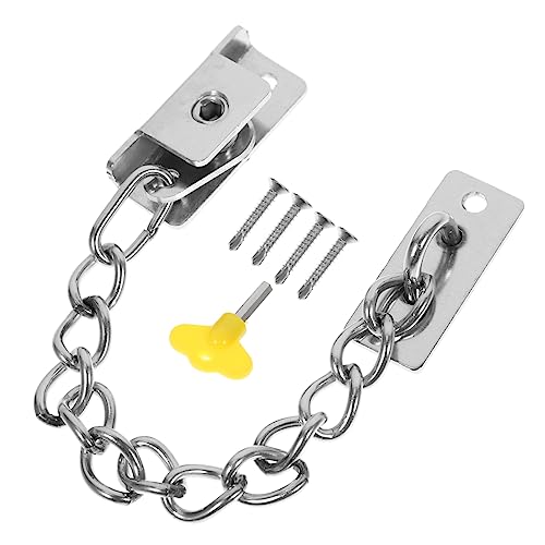 Didiseaon Catena Sicurezza per Porte Acciaio Inossidabile per Interni Regolabile Protezione per Animali Domestici per Appartamenti e Hotel