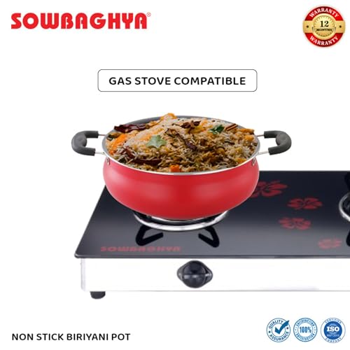 Non-Stick Biryani Pot Featuring Stainless Steel Lid, Versatile Non-Stick Cooking Utensil for Kitchen - 6 Litres - Image 7