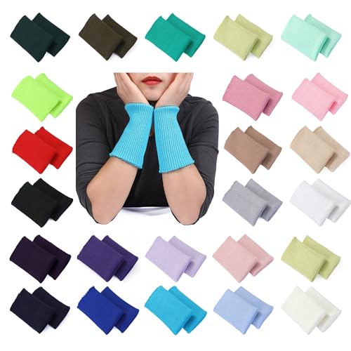 Punhos canelados de malha tecido canelado elástico punhos sem costuras, nervos tubulares por metro ou par. Pulseira renovada, pela Neotrims | Stone, 1 Pair (2 peças)