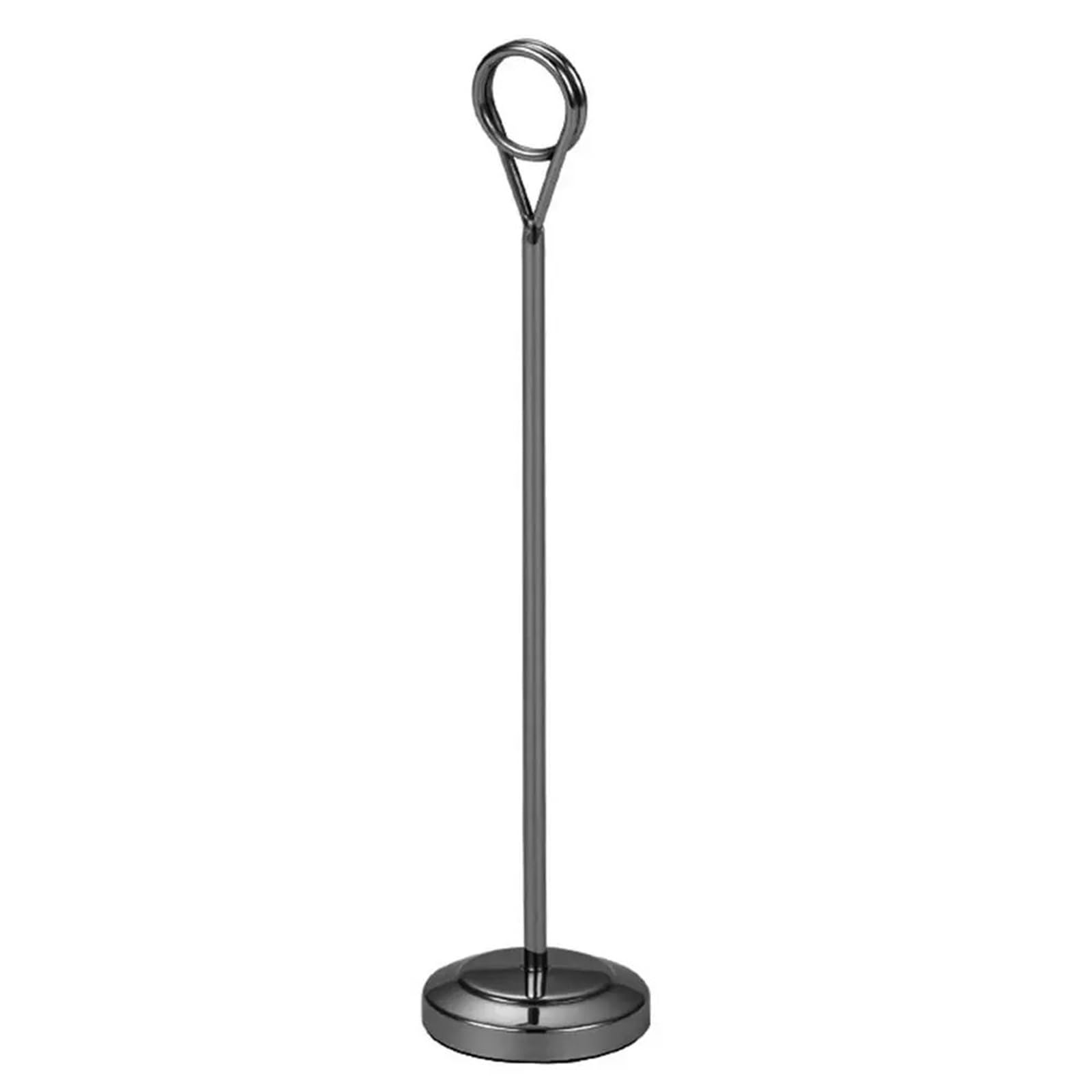 GOXQIT 4PCS Creative Stainless Steel Round Photo Clip Place Card Holder Table Number Note Clamp Paper Stand Birthday Wedding Party For Party(Color 3,15cm)