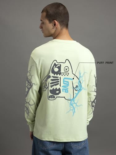 Image of Bewakoof Men's Cartoon Oversized Fit T-Shirt