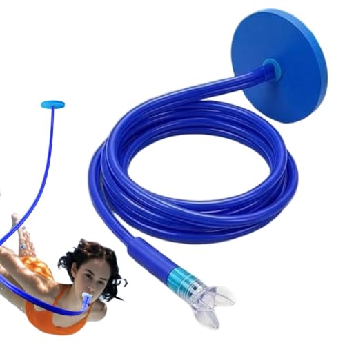 Tubo de esnórquel largo de 450 cm con flotador seco portátil para adultos en piscina y mar