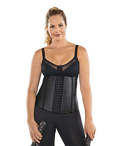 Leonisa Women's Latex Waist Trainer, Black, Large