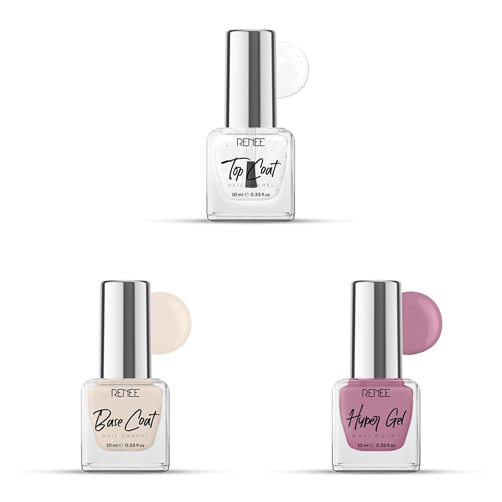 RENEE Top Coat Glossy, Base Coat, Misty Rose Gel-image-29