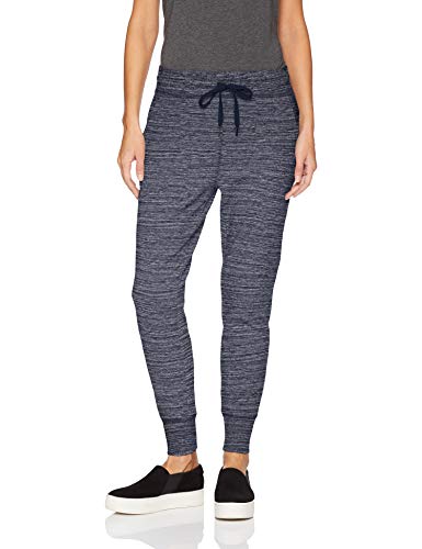 Amazon Brand - Daily Ritual Women's Terry Cotton and Modal Jogger, Navy Spacedye, XX-Large
