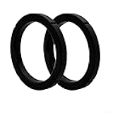 Brewing Head Sealing Ring Group Head Gasket for Rancilio Espresso Machine, Heat-Resistant Silicone, Black, 2-Pack