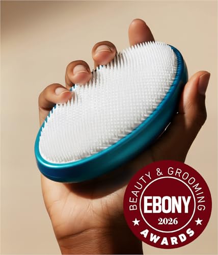 WIZKER® Premium Ingrown Hair Exfoliating Brush: 2-in-1 Soft + Firm Face Body Exfoliator for Sensitive Skin, Prevents Razor Bumps, Shave, Laser, Wax, Epilation, Dermaplaning–Waterproof, Mold Resistant