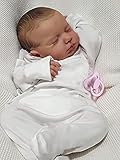 UFFAE 20" Realistic Sleeping Reborn Baby Doll with Cloth Body, Lifelike Newborn Gift Set for Kids Ag