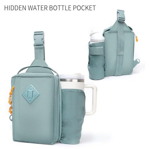 Image of FASTFAIRY Lightweight Waterproof Trendy Sling Bag: Nylon Crossbody Shoulder Purse - Traveler Commuter Women -Trip Vacation
