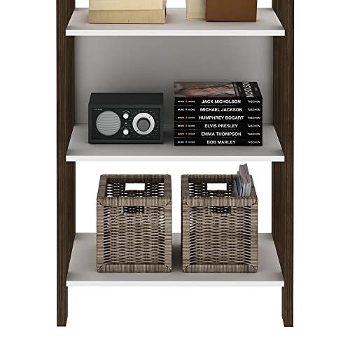 Guarda-Roupa Closet Modulado Belga Branco Nogal