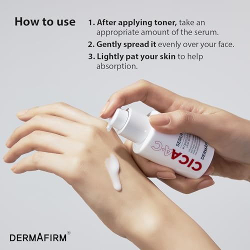 DERMAFIRM CICA AC Serum for Acne-Prone Skin – Korean Facial Serum with Exosome, Centella Asiatica, Niacinamide, Salicylic Acid & Vitamin B3 – Hydrating & Calming, 1.01 fl oz