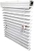 2" Faux Wood Blind, Inside-Mount, 32 3/8 W X 60" H, White