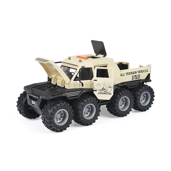 Shivaaro 1/32 Diecast Suv Model Car Sound, Light, And Music - Interactive Kids Toy, Black 1