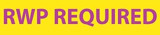 NMC National Marker RI28 Radiation Insert Rwp Required Sign