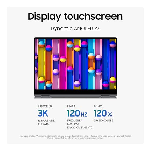 Galaxy Book5 Pro 360 16", Garanzia 3 anni, AI PC, Processore Intel Core Ultra 7 Serie 2, 16GB RAM, 1TB SSD, Display touch 3K Dynamic AMOLED 2X, S Pen, Windows 11 Home, Copilot+ PC, Gray [ITA] - Notebook - Immagine 4