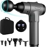 AERLANG Massage Gun, Deep Tissue Percussion Massager, Muscle Massage Gun,Handheld Body Massager for Muscle 20 Speeds & 6 Massage Heads Birthday Gifts for Women Men Mom Dad Valentine's Day Gift