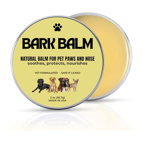 Dog Balm - Natural Paw and Nose Balm for Dogs – Safe if Licked – Vet Formulated Paw Balm - Dog Moisturizer for Paws and Nose - Made in USA