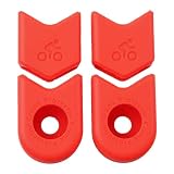 RichVibe Copertura per pedivella per bicicletta, in silicone, confezione da 3, adatta per la maggior parte delle guarnite, nero/per rosso/blu, 46 x 34 mm/29 x 34 mm, 22-34 g