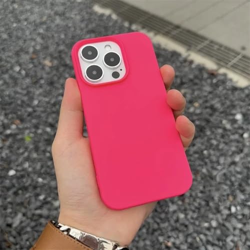 Coque iPhone 13 Pro Max antichoc silicone rose rouge gel souple