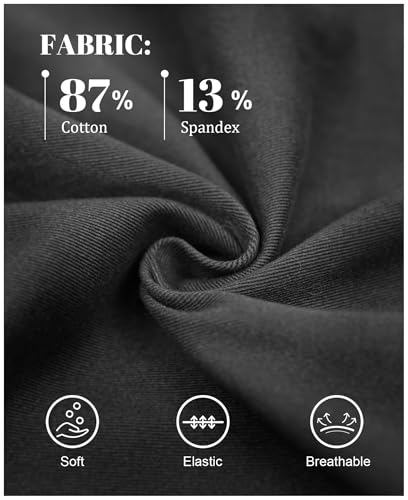 Susclude Cargo Pants for Women - Wide Leg Baggy Pants High Waisted Cotton Pants with Pockets4