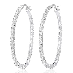 White Gold Plated-Oval