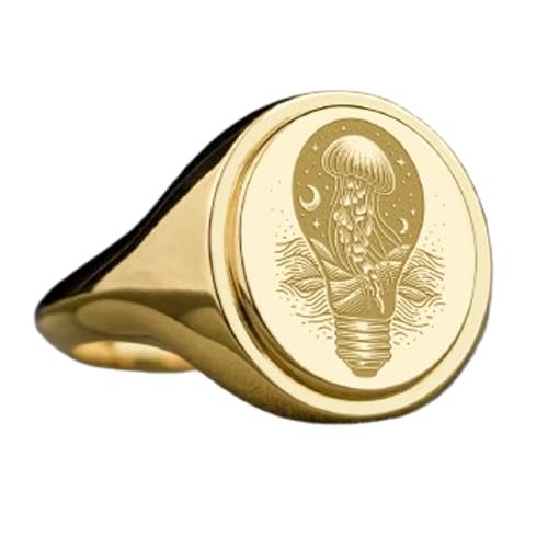 Argent sterling 925 bague méduse haut de gamme pour homme