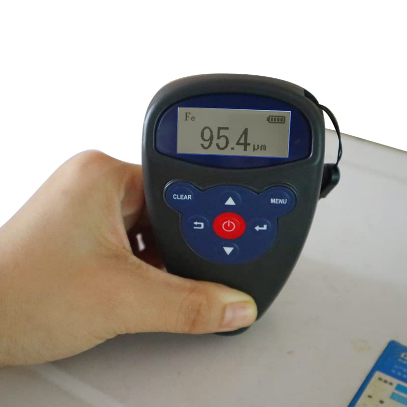 Hand holding the WH81 Coating Thickness Gauge during a measurement