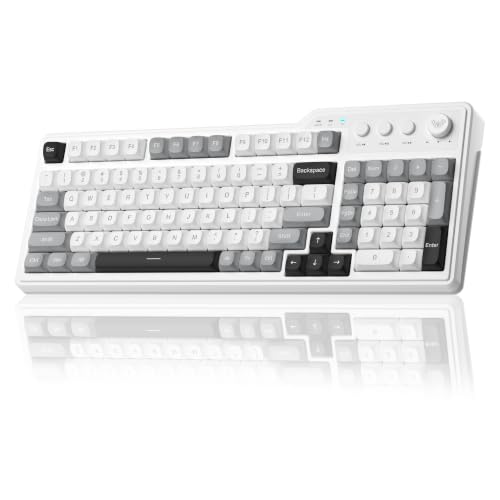 Aula F3099 Wireless Gaming Computer Keyboard with Number Pad & Knob