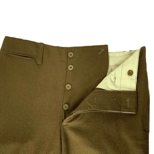 WW2 M37 Pants Vintage Men's Woolen Pants WWII Replica D-Day US Trouser3