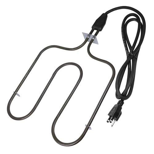 HUTUDAN 116-7000-0 Electric Heating Element, 1500W 120V Replacement for Brinkmann Gourmet Electric Smoker, Universal Outdoor Smoker and Grill Heating Part with Thermostat