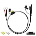 SCCKE 1.6FT 14AWG Ring Terminal to SAE Harness Quick Connect/Disconnect Assembly, 20A Fuse