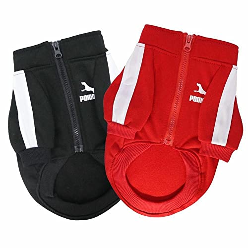 Houchu Pet Clothes Dog Hoodie Windproof Warm Dog Clothes Pet Jacket For Small Medium Dogs Winter Dog Sweatshirt Pet Supplies(L,Black) #TOP1