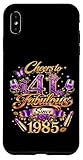 Cheers to 41 Years Old Wedding Anniversary 41st Birthday Case for iPhone Xs Max
