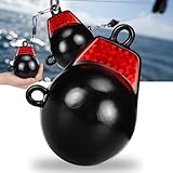 Hollowfly Coated Downrigger Ball Weight with Keel Downrigger Weights Vinyl-Coated Trolling Weight for Boats Round Marine Accessories Black(6 lb)